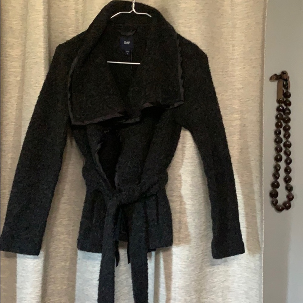 GAP Grayish/Black Boucle jacket